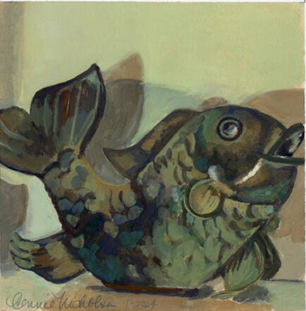 Fish, gouache