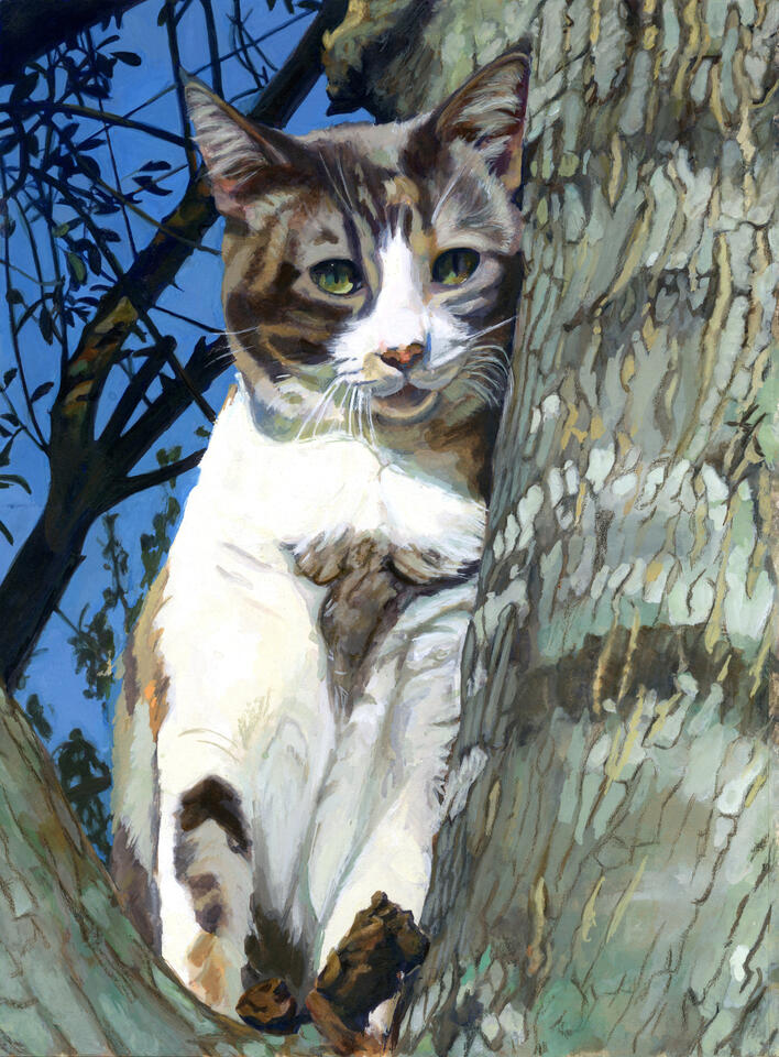 Rhiann, 9X14, gouache on watercolor paper